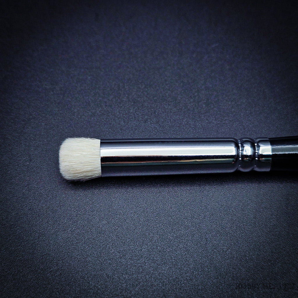 Large Hobby Heaven dry brush close-up showing dense goat hair bristles ideal for terrain and large models.