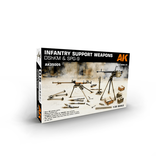 Infantry Support Weapons DSHKM and SPG-9 1/35 AK35005 - Hobby Heaven