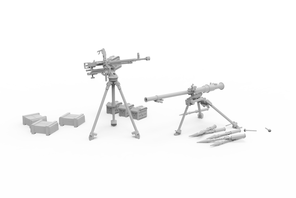 Infantry Support Weapons DSHKM and SPG-9 1/35 AK35005 - Hobby Heaven