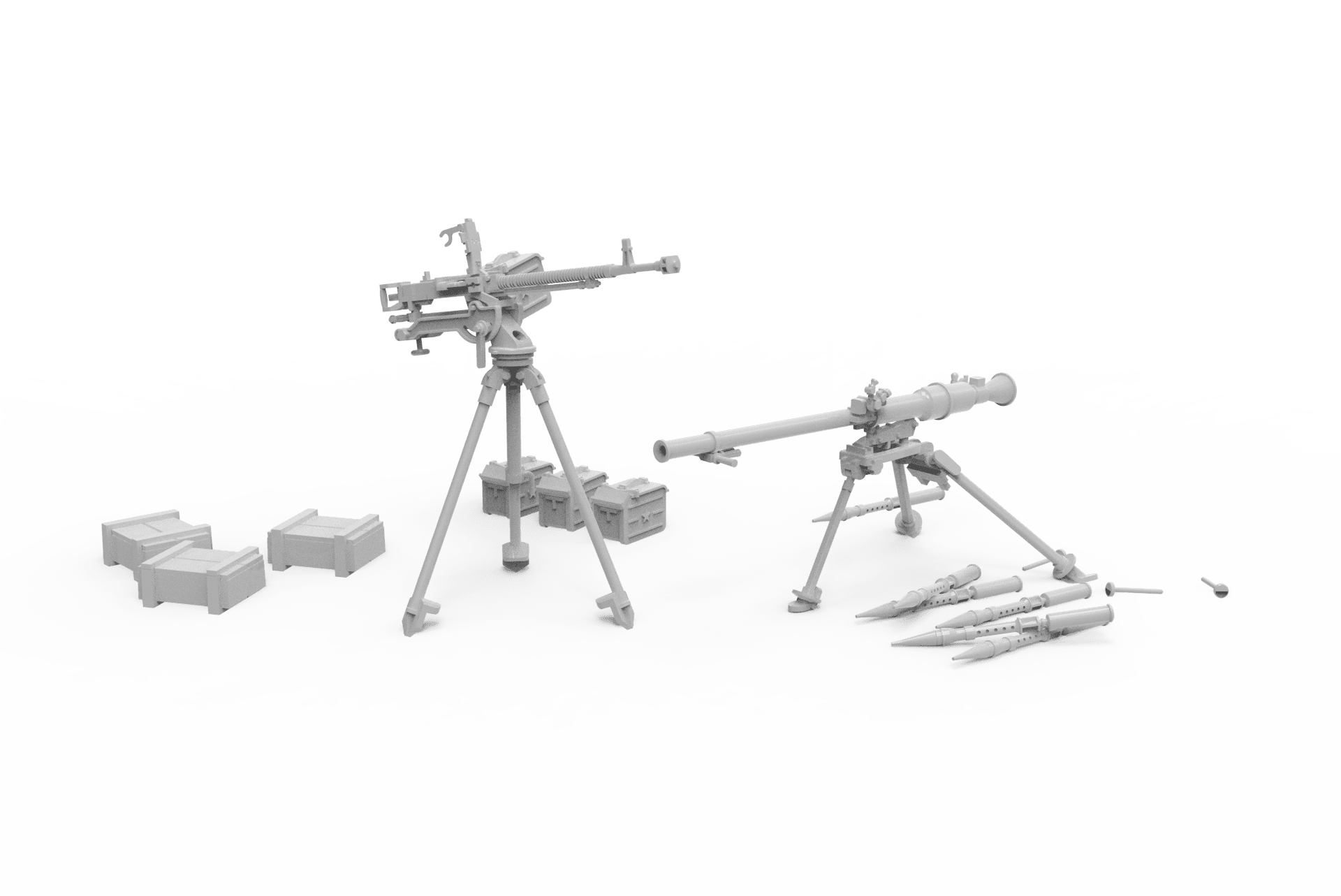 Infantry Support Weapons DSHKM and SPG-9 1/35 AK35005 - Hobby Heaven