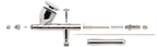 Iwata Revolution CR3 Dual-Action Gravity Feed Airbrush 0.3mm Nozzle – 7ml Cup