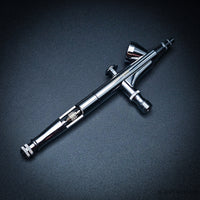 Iwata HP-B Plus high performance airbrush flat profile view
