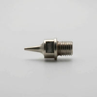 Iwata N5 0.5mm fluid nozzle IWN-0804 for Neo TRN2 front view showing bore and hex body - Hobby Heaven

