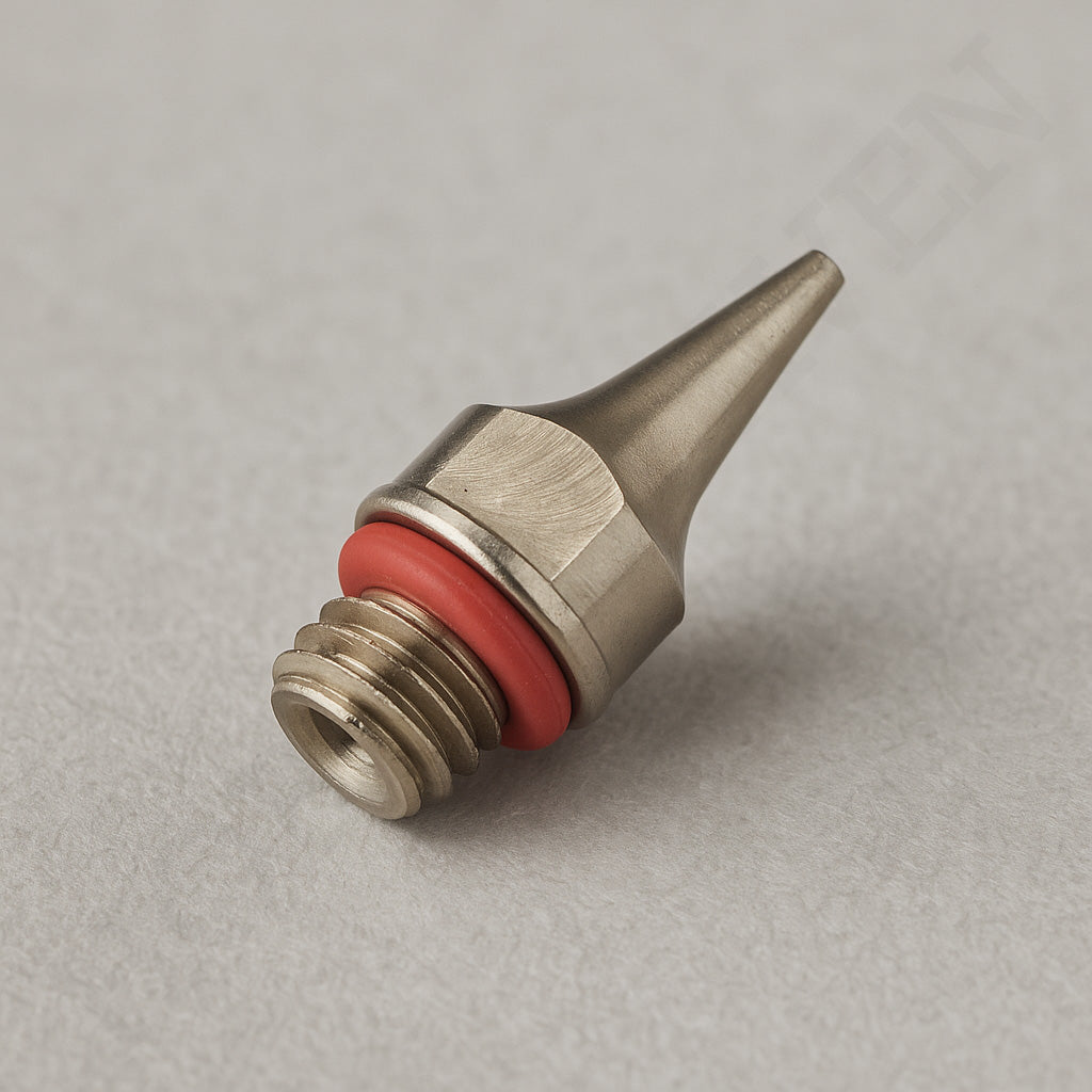 Iwata Neo CN Nozzle 0.35mm N3 with factory O-ring genuine OEM spare part front view