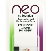 Iwata Neo CN replacement nozzle 0.35mm N3 with O-ring original retail packaging genuine OEM part