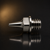 Iwata Revolution M2 0.4mm fluid nozzle IWS-7045 shown as a premium airbrush spare part

