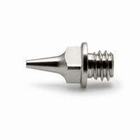 Iwata Revolution M2 IWS-7045 0.4mm fluid nozzle replacement part on white background
