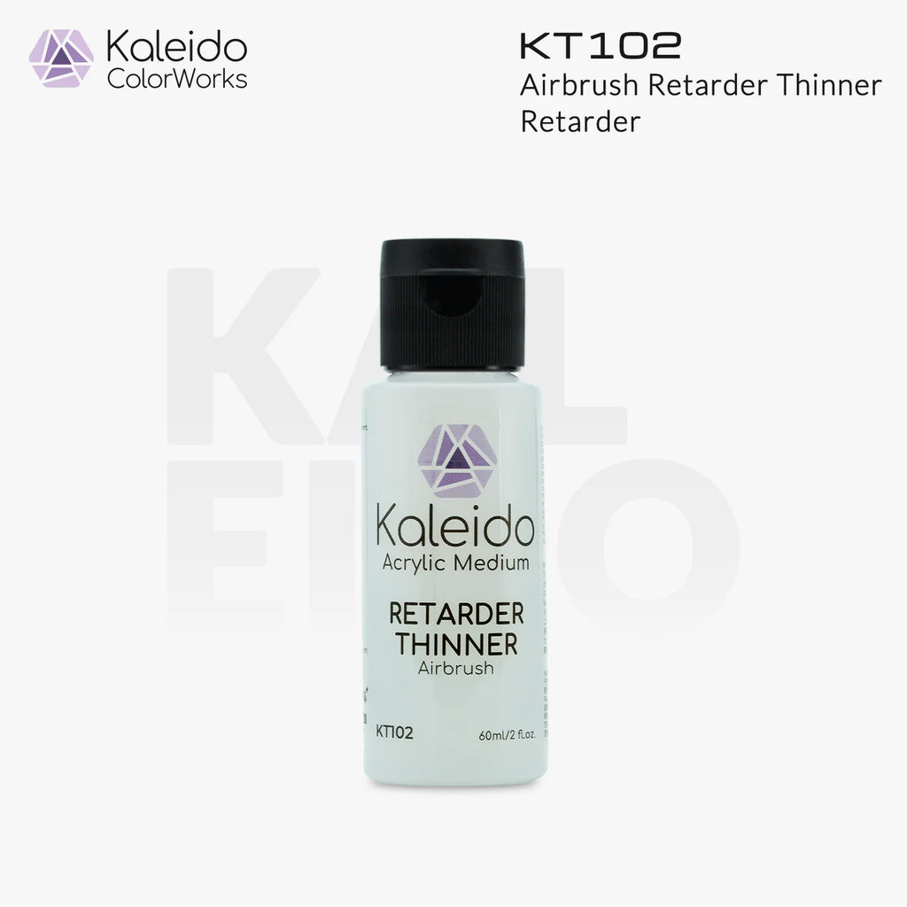 Kaleido Colorworks KT102 retarder thinner 60ml bottle front view on white background with branding