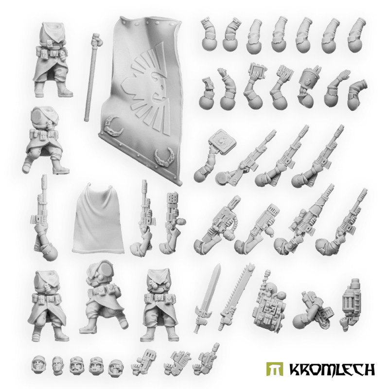 Kromlech Desert Raiders Command Squad KRM245 - Hobby Heaven