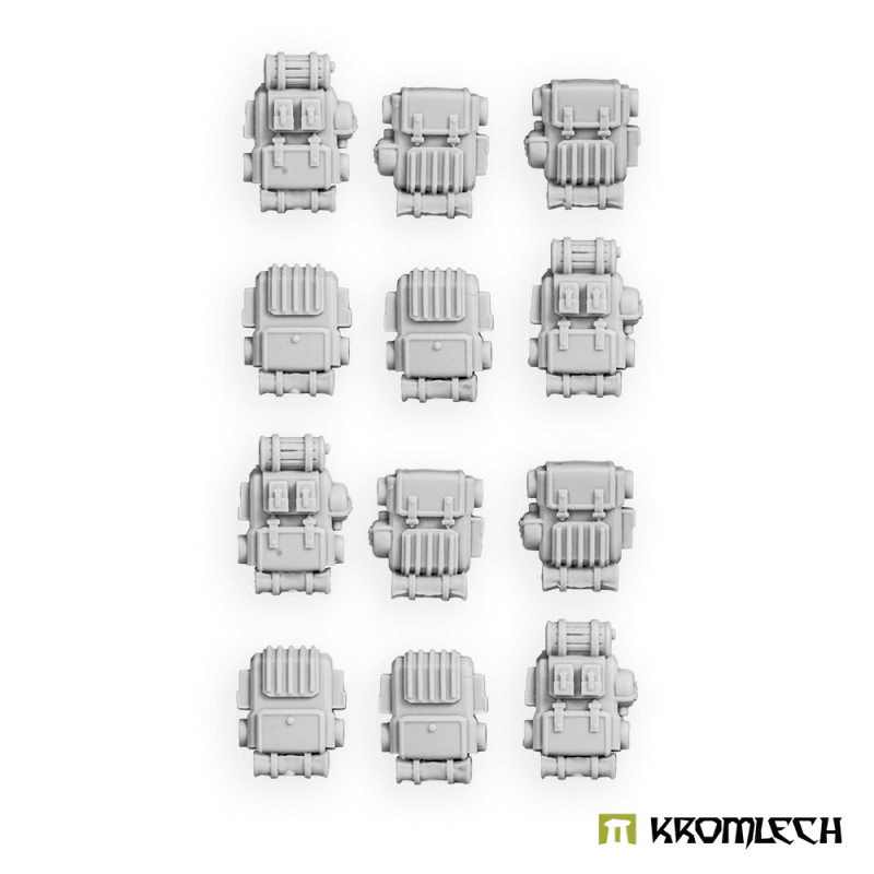 Kromlech Imperial Guard Infantry Backpacks (12) KRCB363 - Hobby Heaven