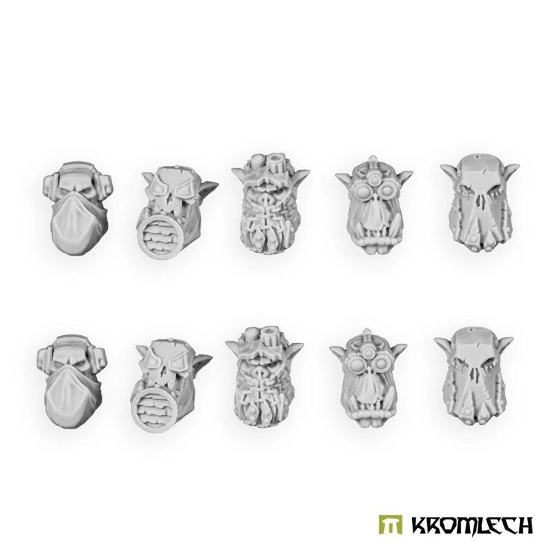 Kromlech Orc Mercenaries Heads (10) KRCB387 - Hobby Heaven