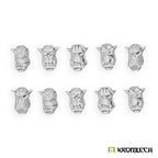 Kromlech Orc Tank Hunters Heads (10) KRCB384 - Hobby Heaven