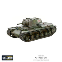 KV-1 Soviet heavy tank miniature with 76.2mm cannon for Bolt Action
