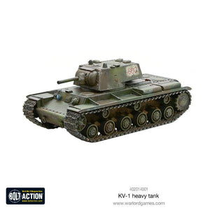 KV-1 Soviet heavy tank miniature with 76.2mm cannon for Bolt Action