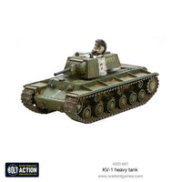 KV-1 Soviet heavy tank miniature with 76.2mm cannon for Bolt Action
