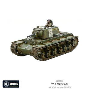 KV-1 Soviet heavy tank miniature with 76.2mm cannon for Bolt Action