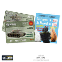 KV-1/KV-2 box set contents: tank components, decals, infantry & markers
