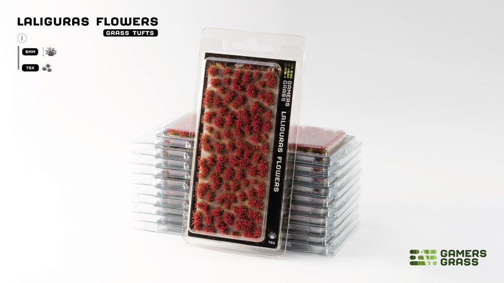 Gamers Grass Laliguras Flowers blister pack – 75 tufts, 6mm scenic basing material for miniatures and dioramas