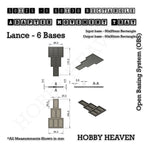 Square and Rectangle Movement Trays Adapters for Tabletop Games