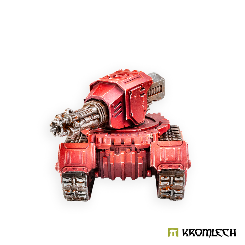 The Annihilation Beamer platform painted red, seen from the front