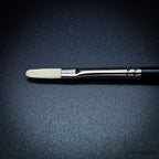 Rosemary & Co Classic Filbert size 1 long handle head close-up - Hobby Heaven