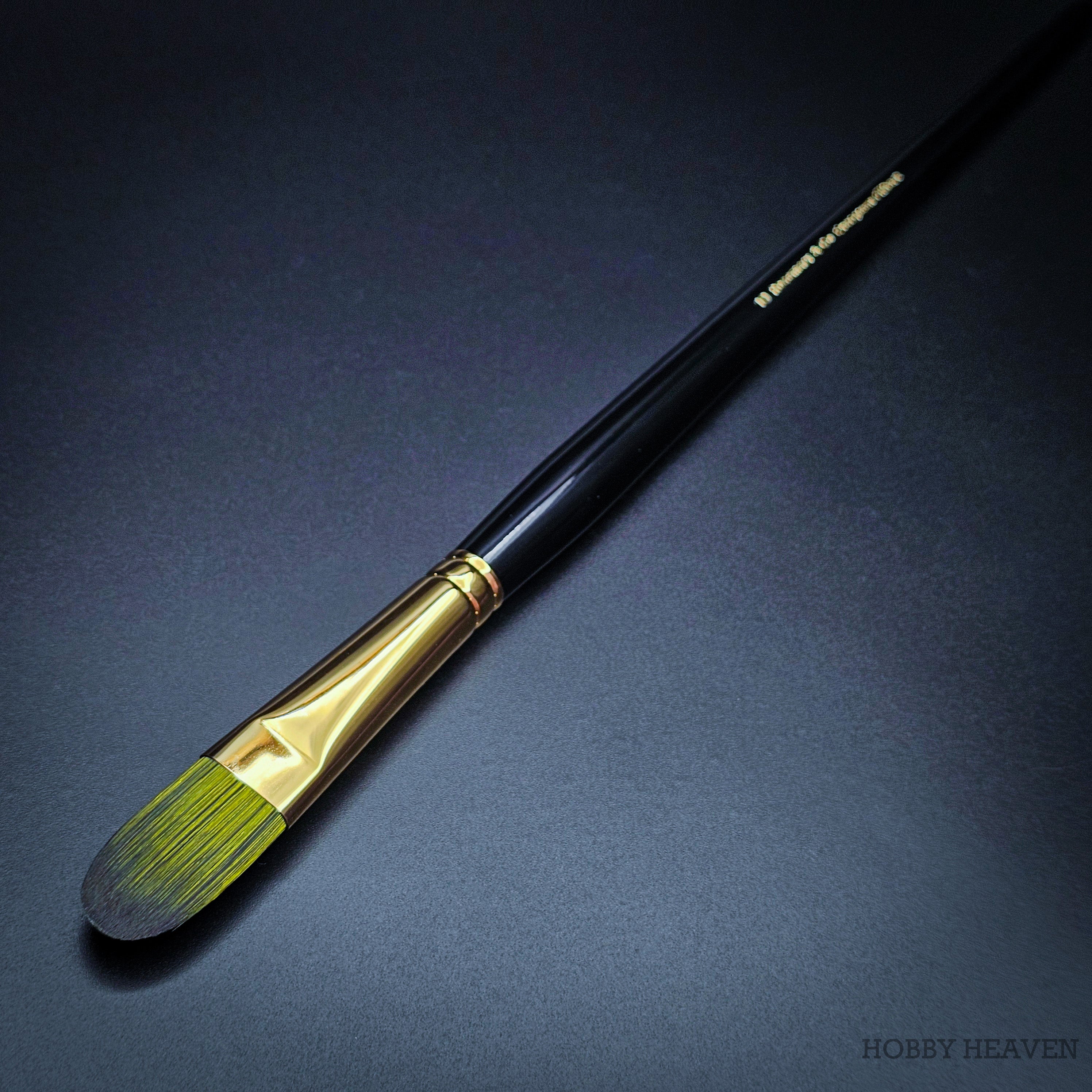 Rosemary & Co Evergreen Filbert size 10 long handle full brush - Hobby Heaven