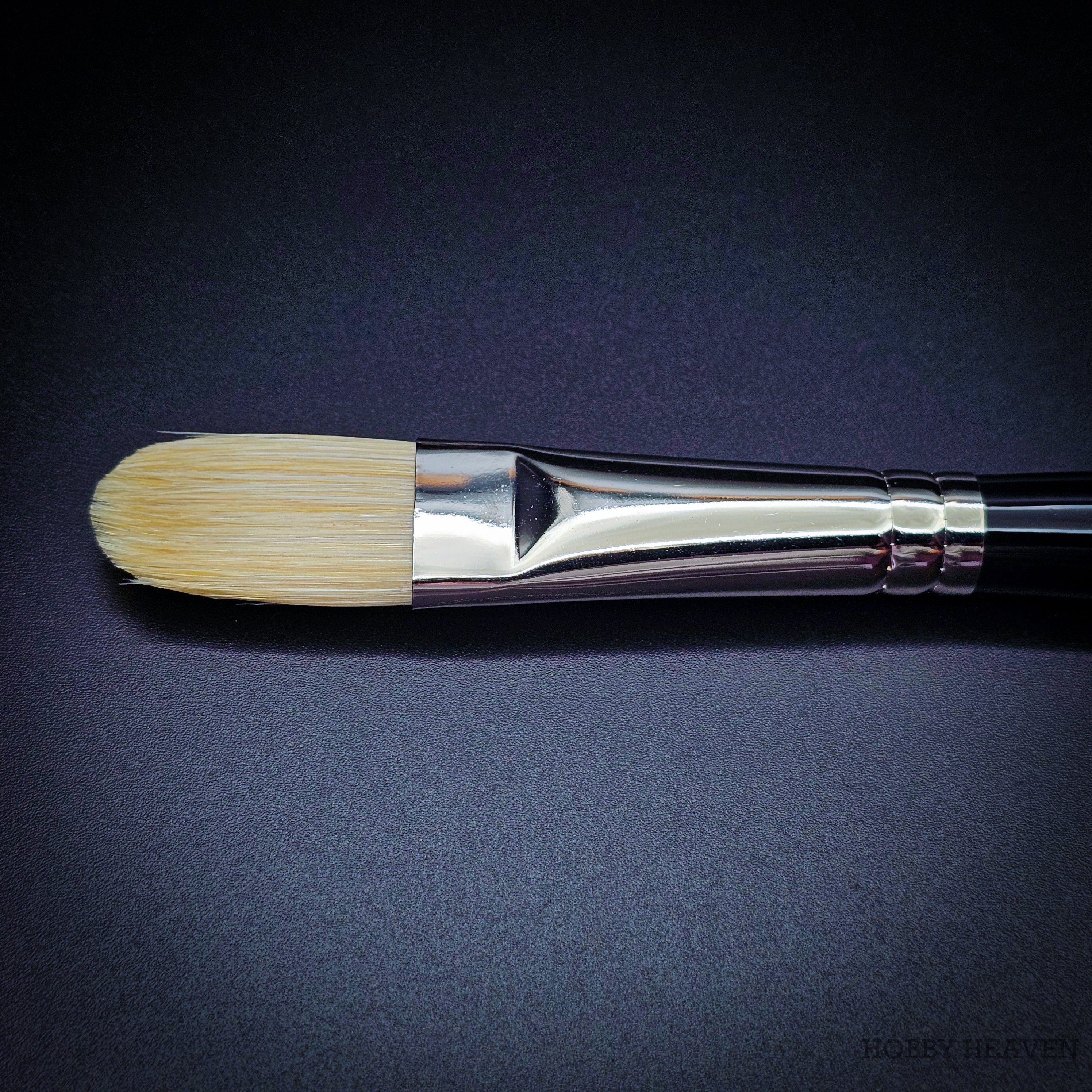 Rosemary & Co Classic Filbert size 10 long handle head close-up - Hobby Heaven