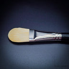 Rosemary & Co Classic Filbert size 14 long handle head close-up - Hobby Heaven