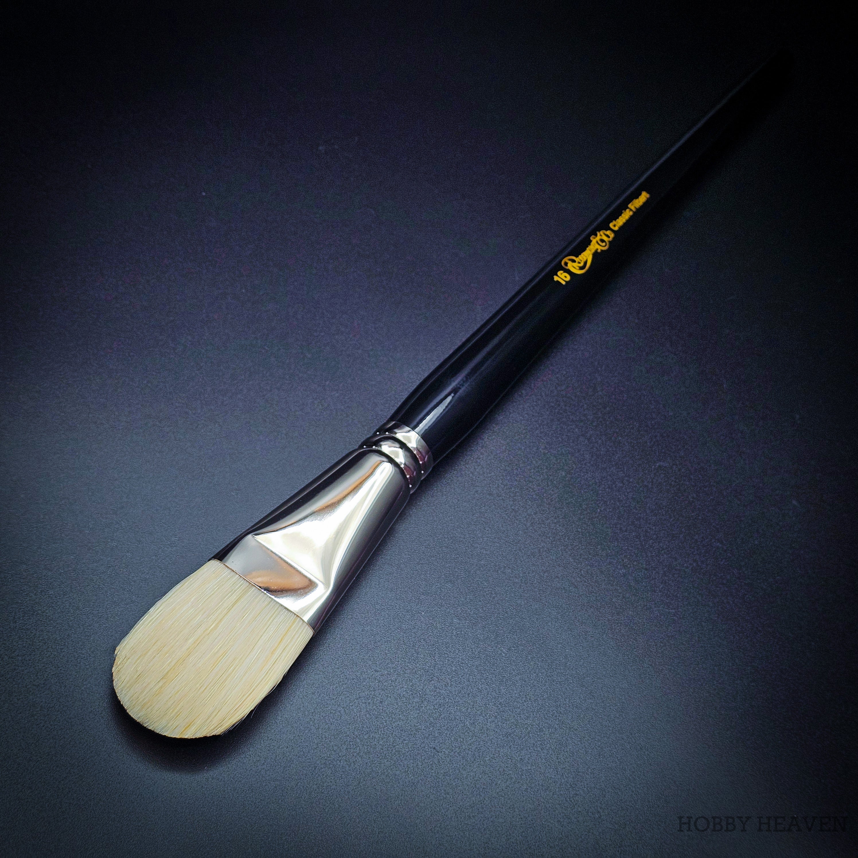 Rosemary & Co Classic Filbert size 16 long handle full brush - Hobby Heaven