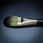 Rosemary & Co Evergreen Filbert size 18 long handle head close-up - Hobby Heaven