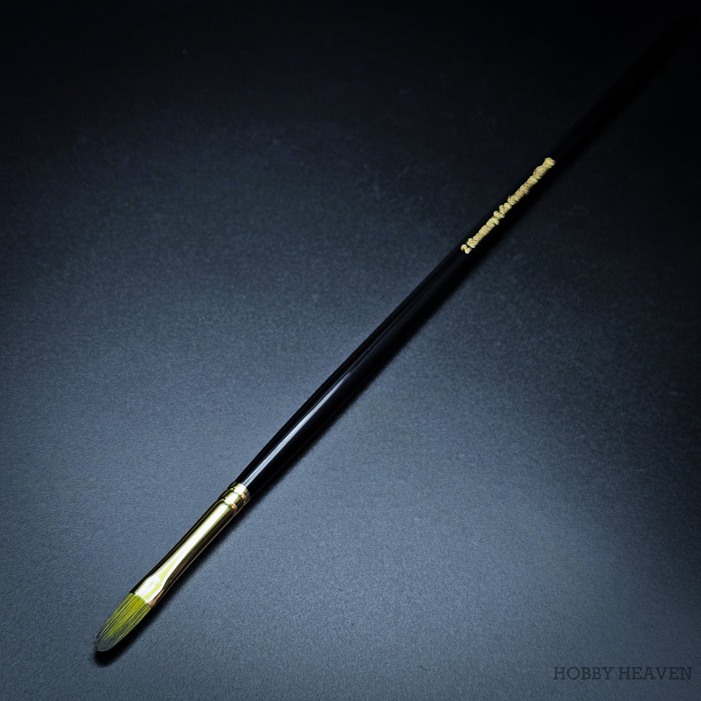 Rosemary & Co Evergreen Filbert size 2 long handle full brush - Hobby Heaven