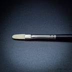 Rosemary & Co Classic Filbert size 2 long handle head close-up - Hobby Heaven