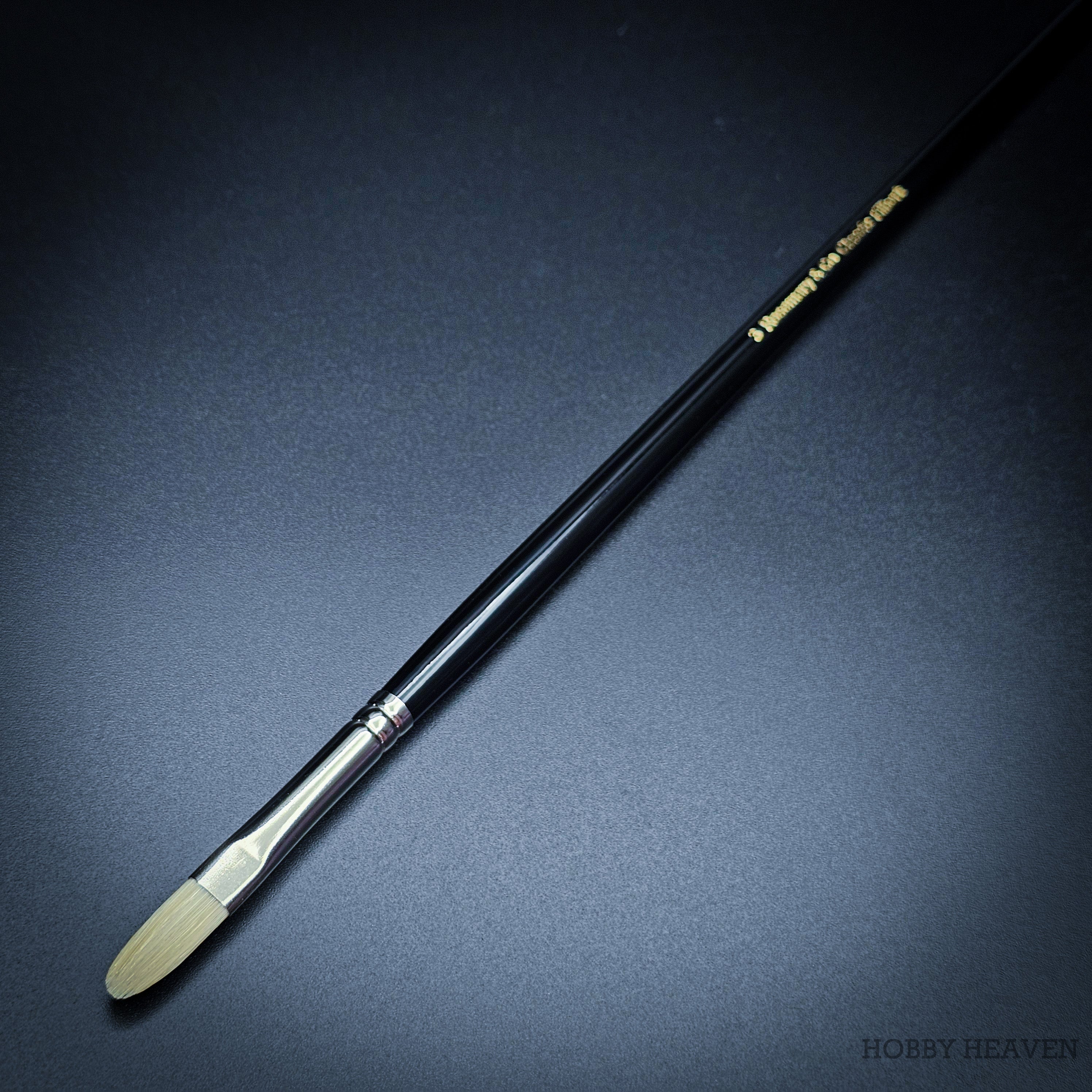 Rosemary & Co Classic Filbert size 3 long handle full brush - Hobby Heaven
