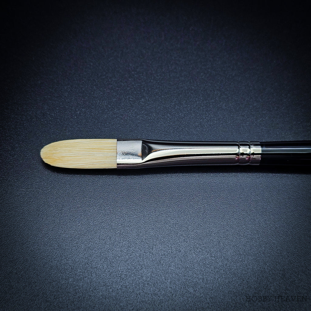 Rosemary & Co Classic Filbert size 5 long handle head close-up - Hobby Heaven