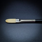 Rosemary & Co Classic Filbert size 5 long handle head close-up - Hobby Heaven