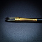 Rosemary & Co Evergreen Filbert size 5 long handle head close-up - Hobby Heaven