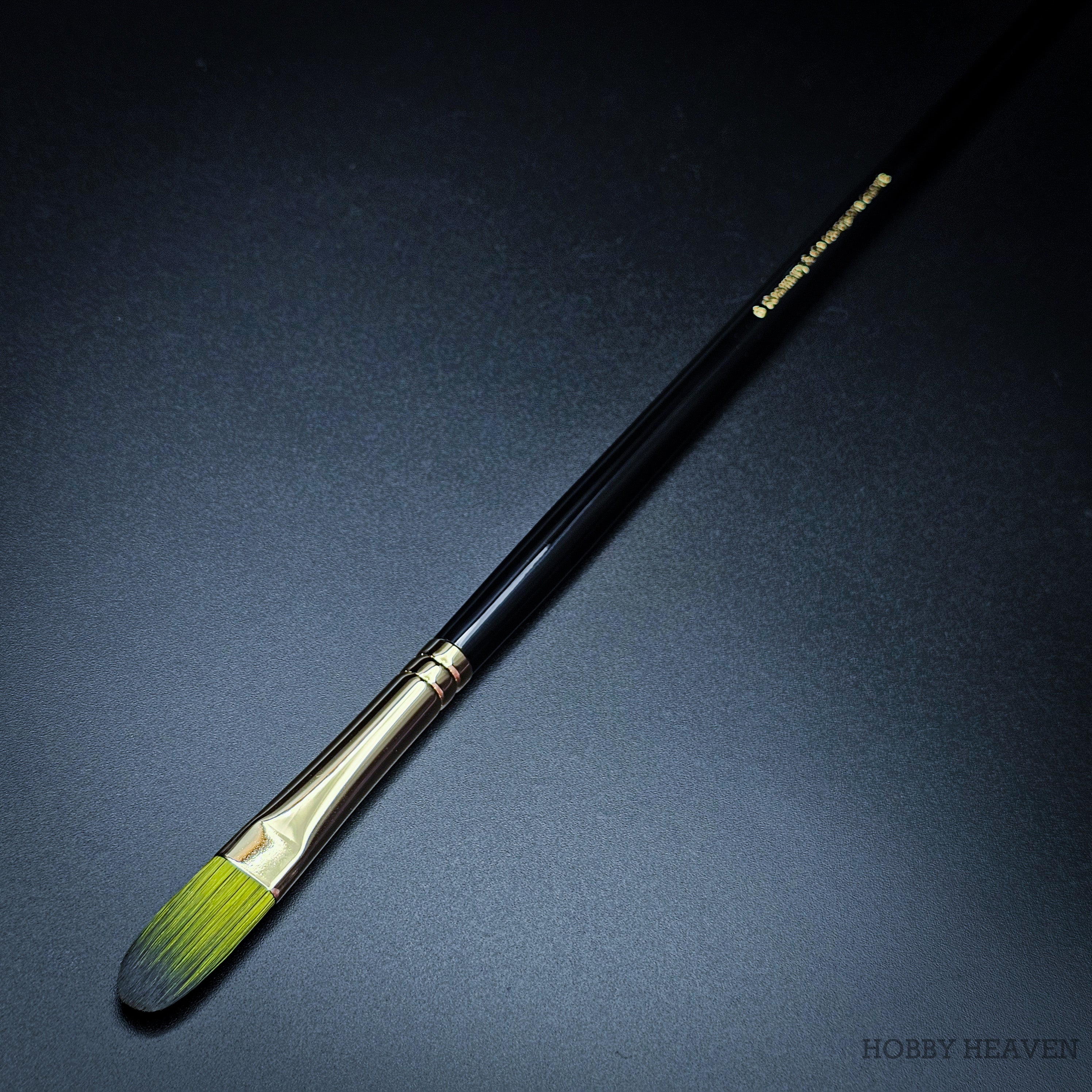 Rosemary & Co Evergreen Filbert size 6 long handle full brush - Hobby Heaven