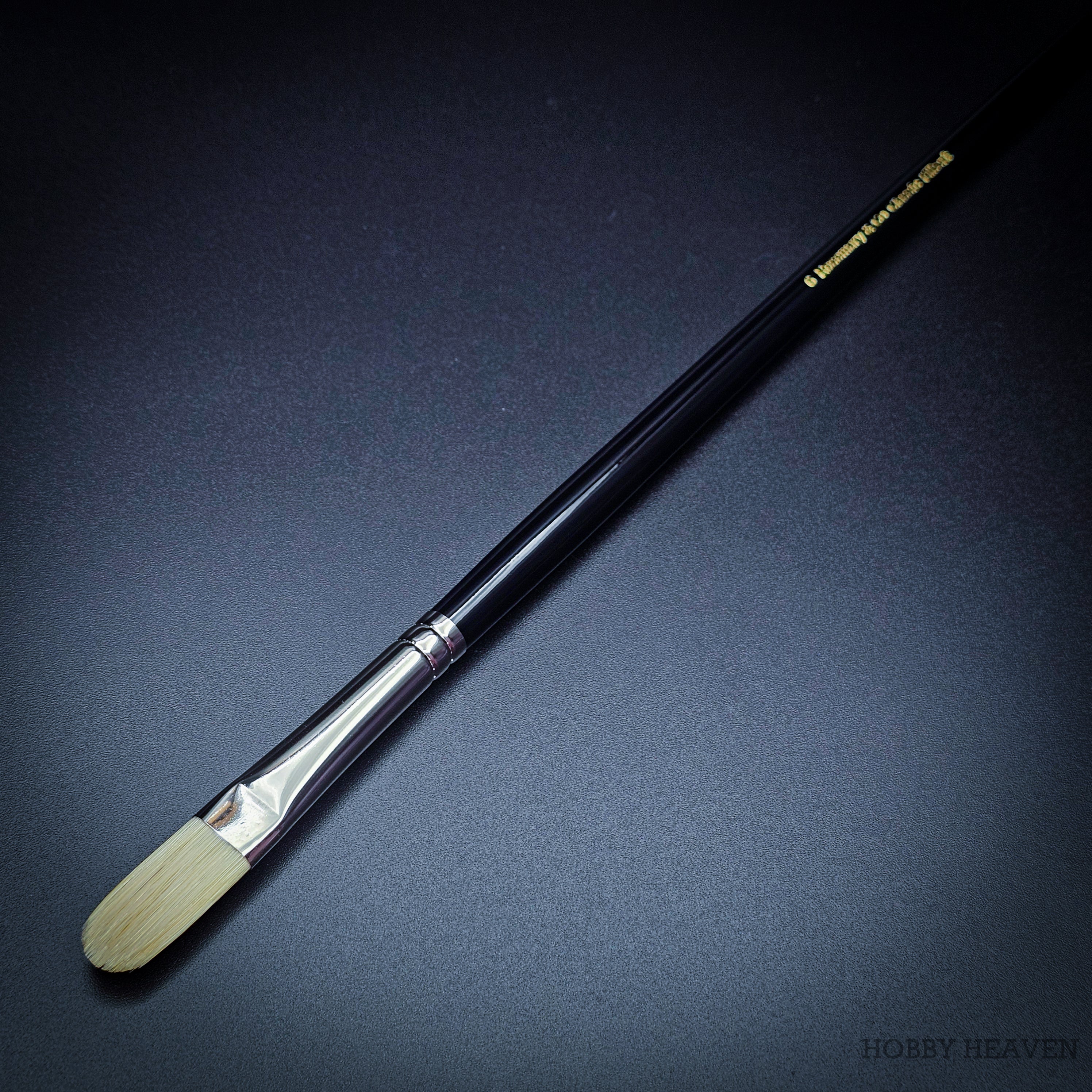 Rosemary & Co Classic Filbert size 6 long handle full brush - Hobby Heaven