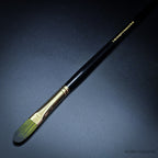 Rosemary & Co Evergreen Filbert size 7 long handle full brush - Hobby Heaven