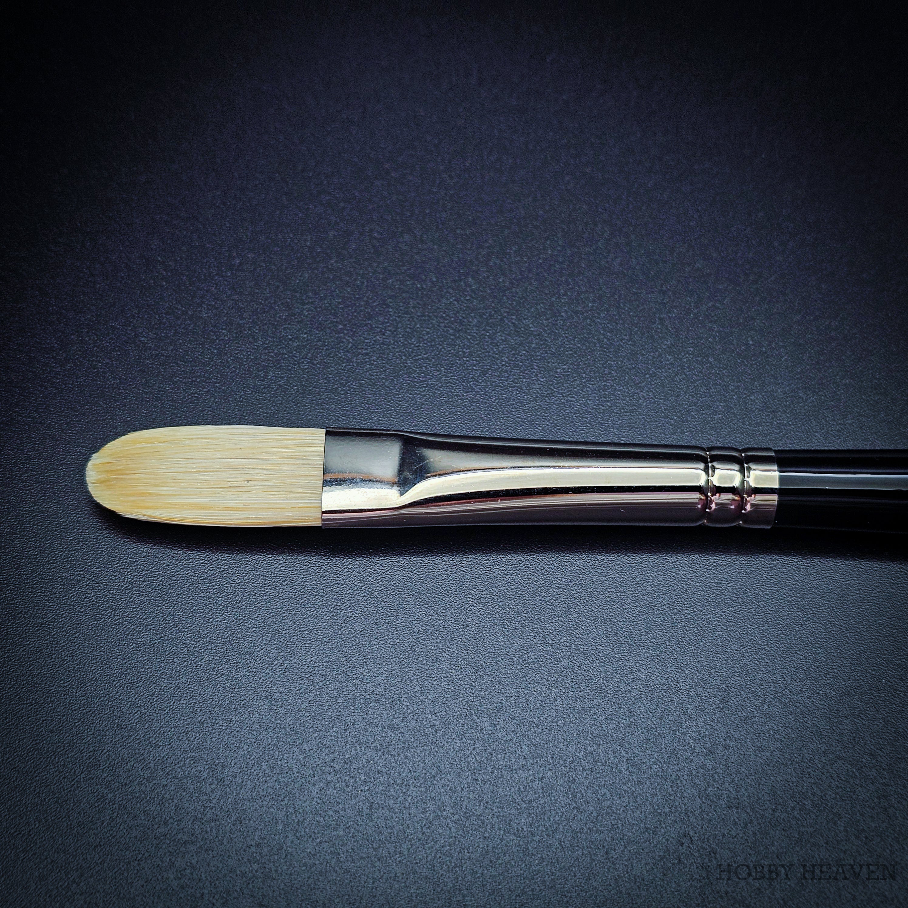 Rosemary & Co Classic Filbert size 7 long handle head close-up - Hobby Heaven