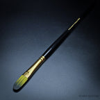 Rosemary & Co Evergreen Filbert size 8 long handle full brush - Hobby Heaven
