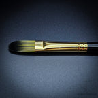 Rosemary & Co Evergreen Filbert size 8 long handle head close-up - Hobby Heaven