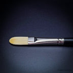 Rosemary & Co Classic Filbert size 8 long handle head close-up - Hobby Heaven