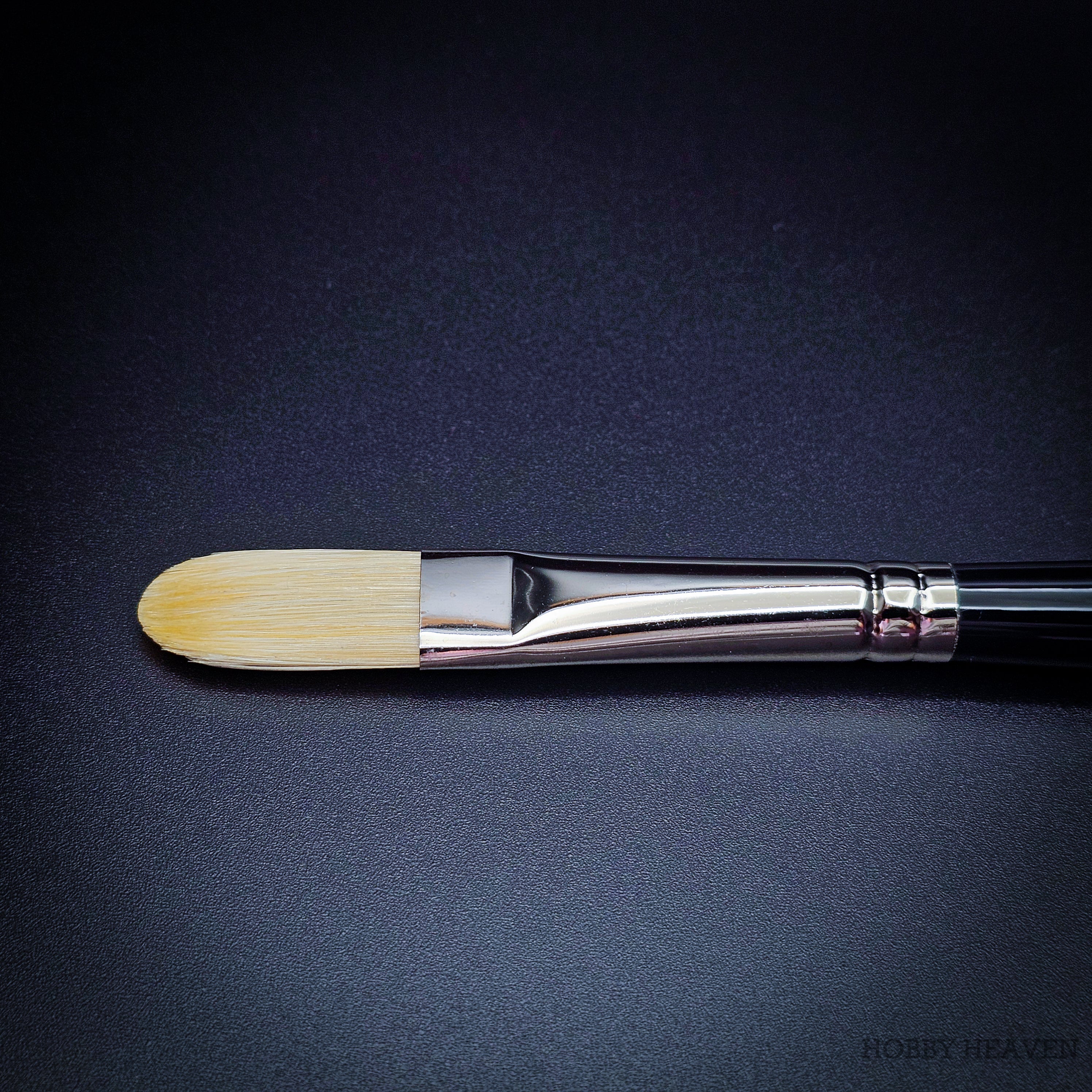 Rosemary & Co Classic Filbert size 8 long handle head close-up - Hobby Heaven