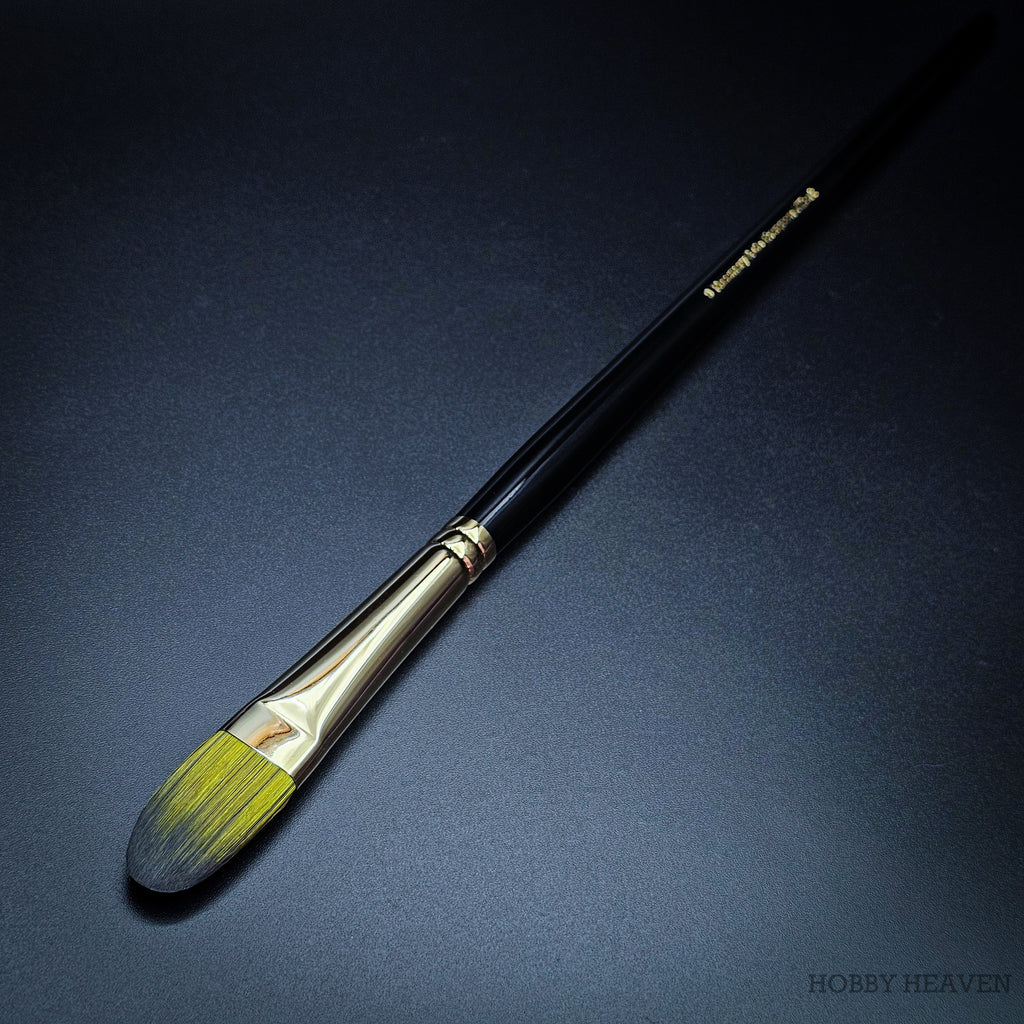 Rosemary & Co Evergreen Filbert size 9 long handle full brush - Hobby Heaven