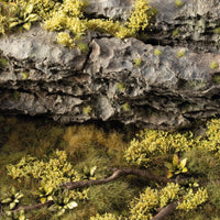 Gamers Grass Light Green Shrubs used on scenic diorama with rocks and vegetation