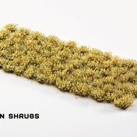 Gamers Grass Light Green Shrubs sheet with 75 tufts for hobby figures and terrain building