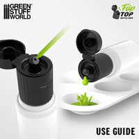 Green Stuff World Liquid Frost flip top bottle cap use guide
