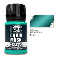 Liquid Mask 30ml by Green Stuff World with turquoise-blue masking layer
