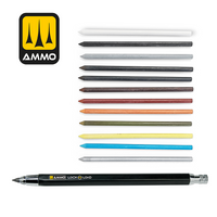 Ammo by Mig MIG8349 Lock 'N Load Weathering Pencil Set – Rechargeable Effects Kit

